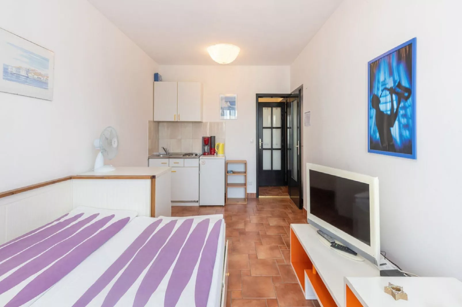 Apartments Ilija Njavro - Studio Apartment with Balcony (Apartment 1)-Bedroom