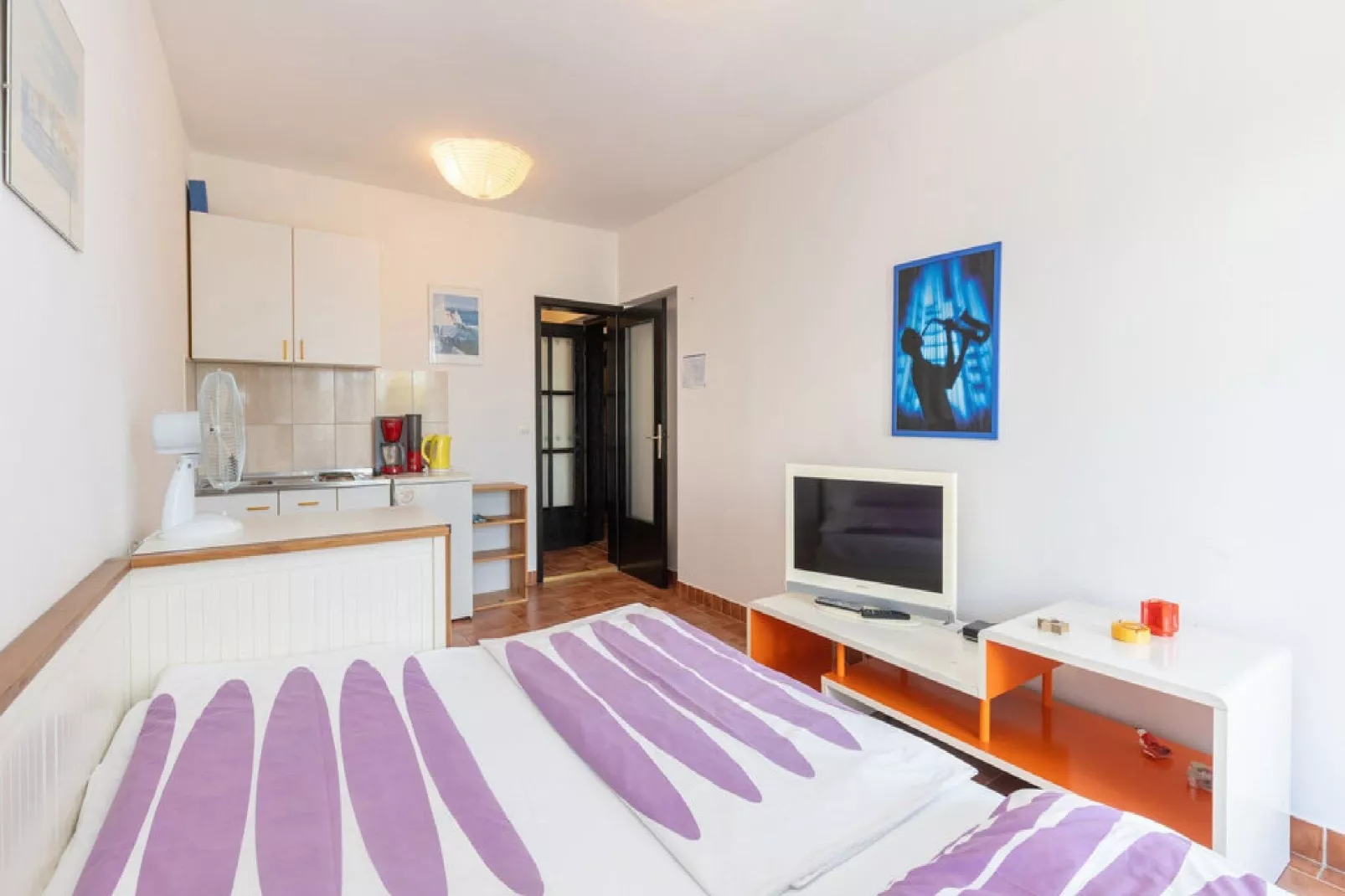 Apartments Ilija Njavro - Studio Apartment with Balcony (Apartment 1)-Bedroom
