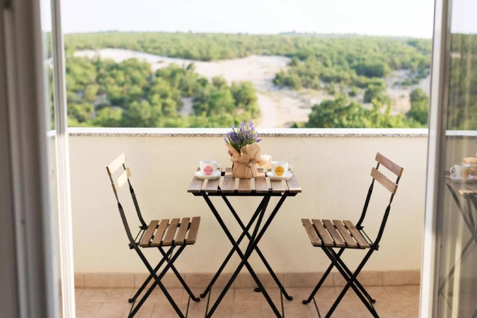Apartments Mistral - Three Bedroom Apartment with Balcony and Shared Swimming Pool A2-Terrace balcony