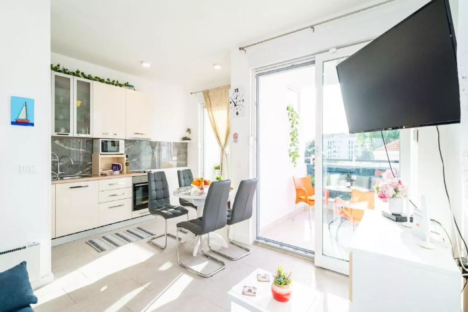 Apartment Anka - One Bedroom Apartment with Terrace-Küche