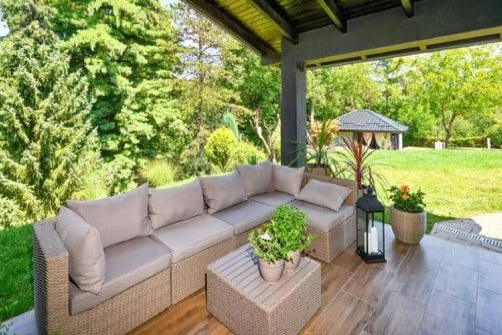 Holiday Home Frieden - Three Bedroom Holiday Home with Swimming Pool-Terrasse