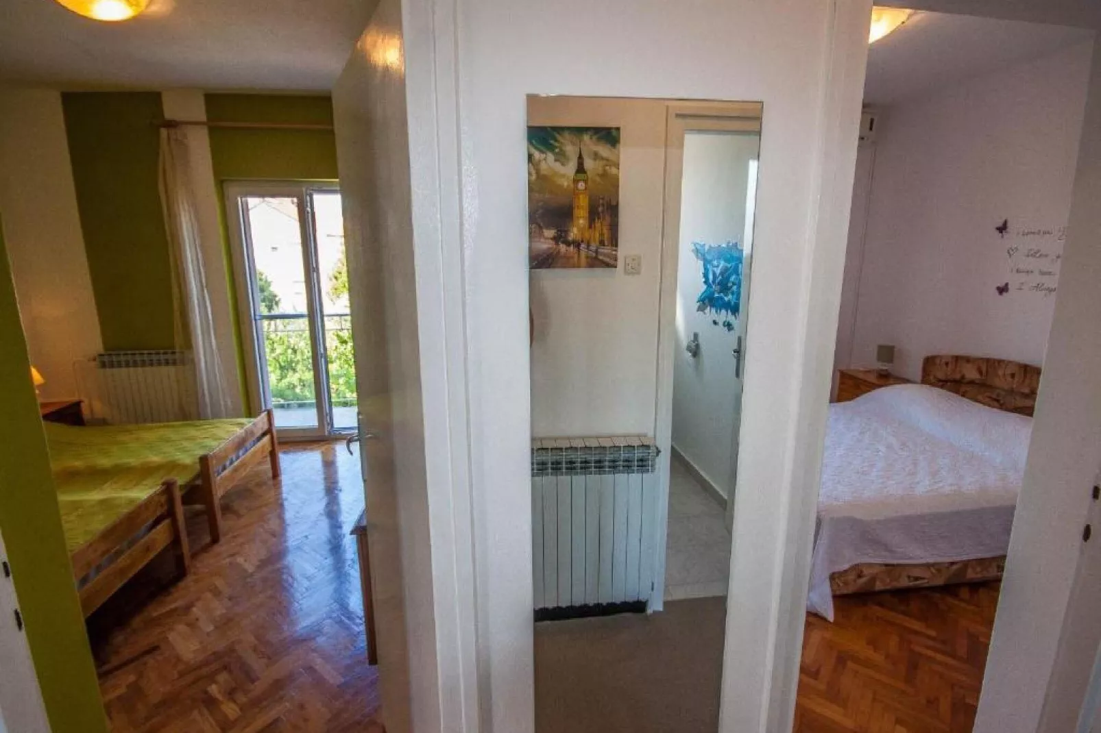 Apartments Amalia - Two Bedroom Apartment with Roofed Terrace (Amalia 2)-Schlafzimmer