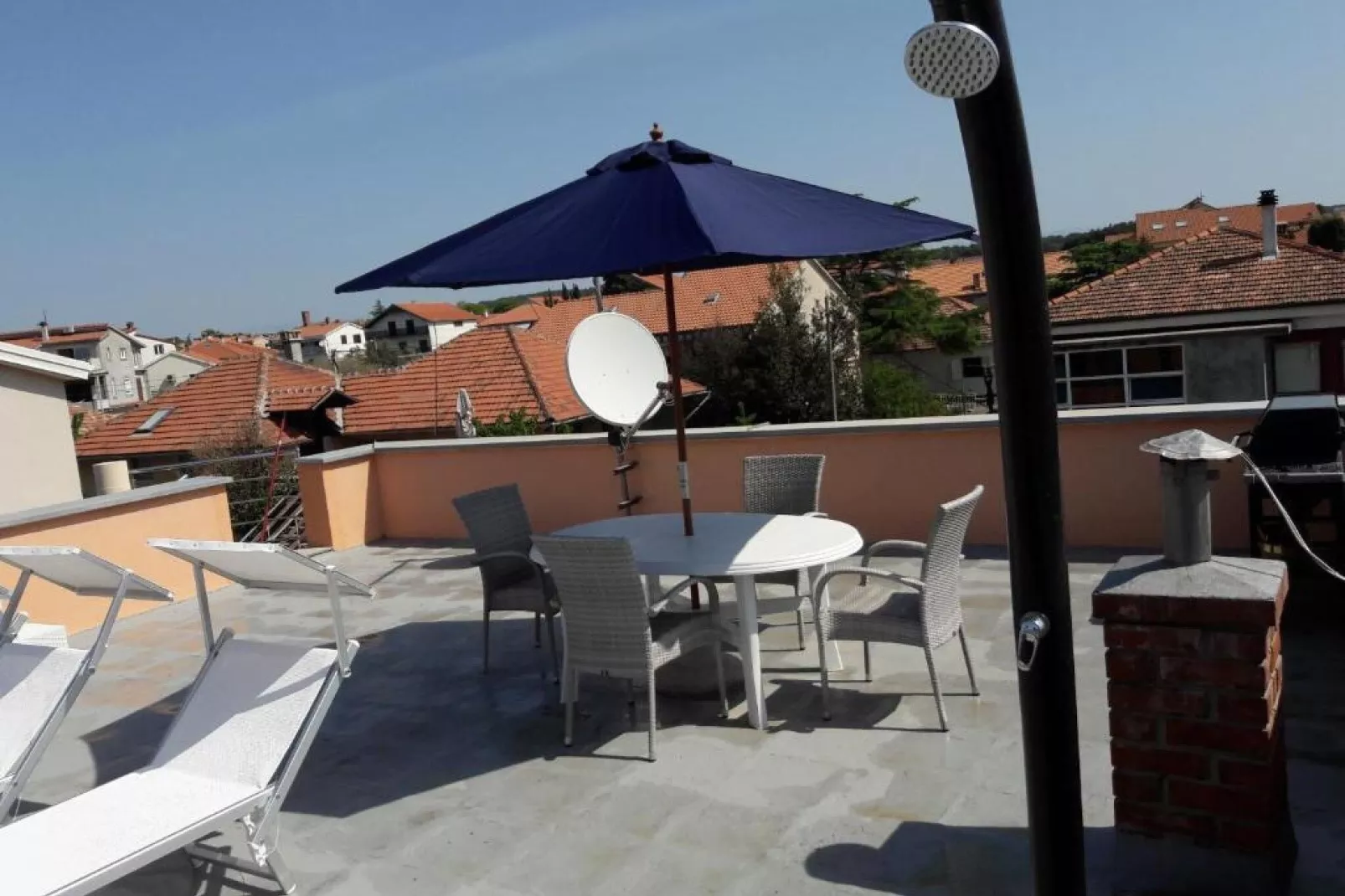Apartments Amalia - Two Bedroom Apartment with Roofed Terrace (Amalia 2)-Terrasse