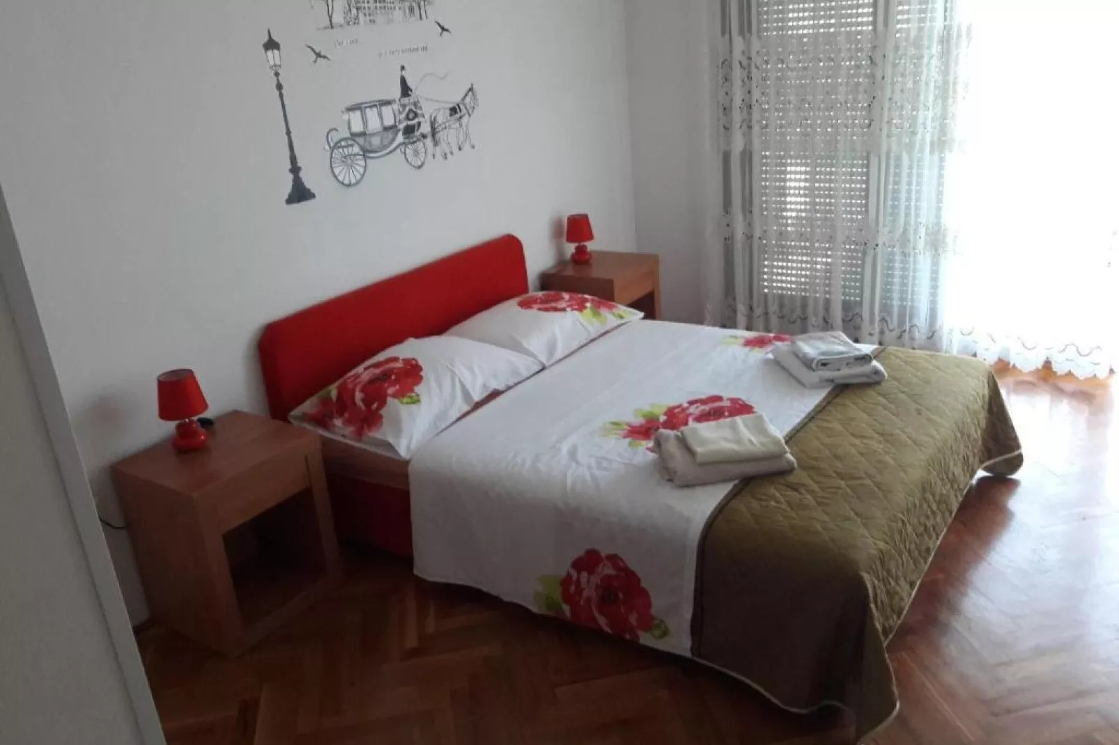 Apartments Kozino - Two Bedroom Apartment with Terrace (Apartment 2)-Schlafzimmer