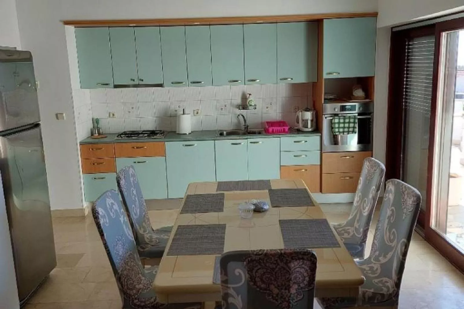 Apartments Kozino - Three Bedroom Apartment with Terrace and Sea View (Apartment 3)-Küche