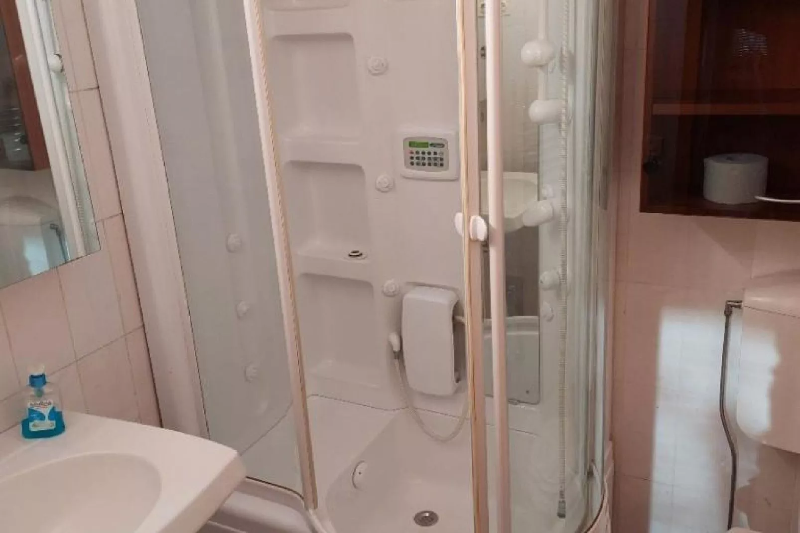 Apartments Kozino - Three Bedroom Apartment with Terrace and Sea View (Apartment 3)-Badezimmer