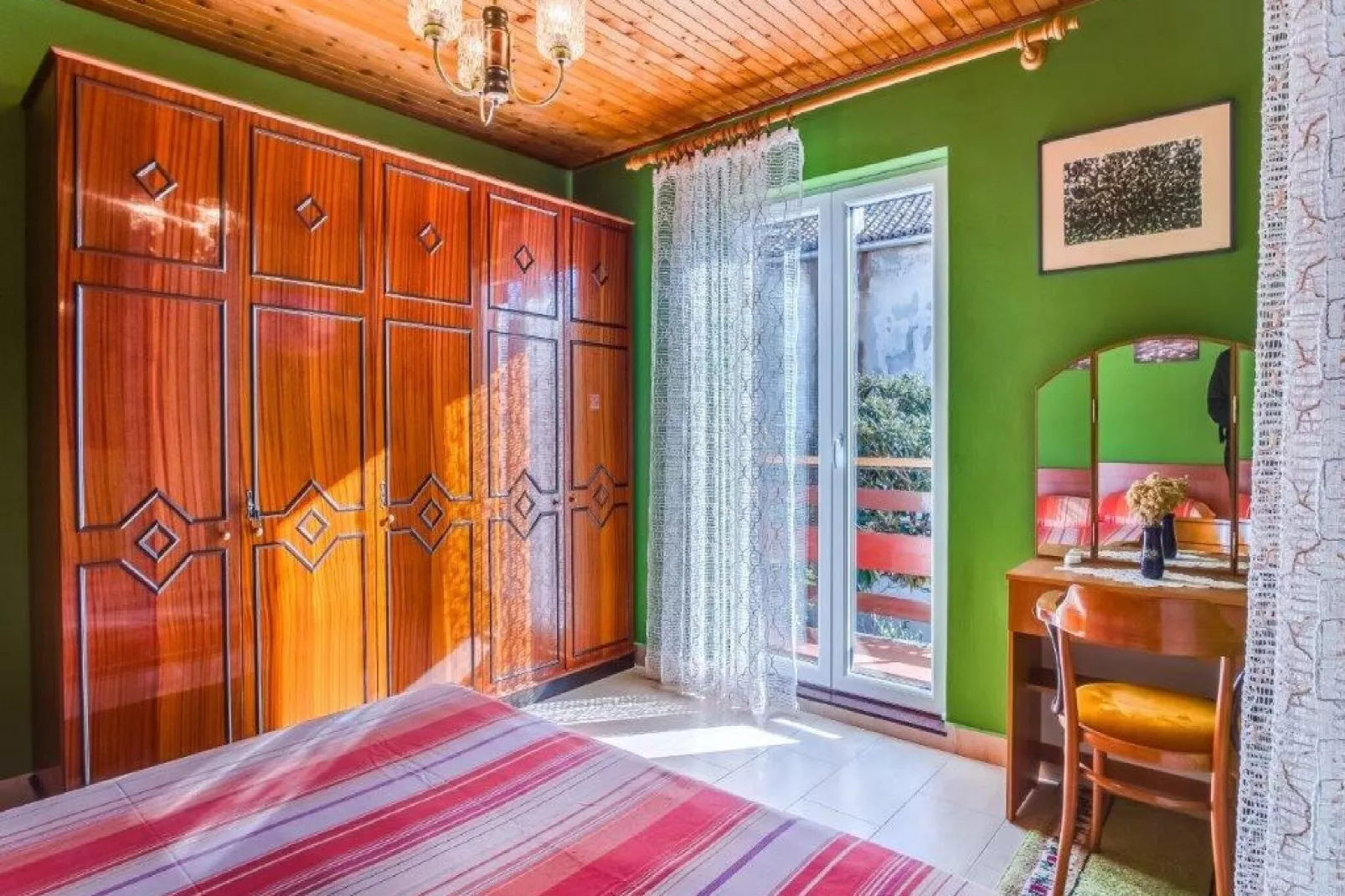 Apartment Blamax - Three Bedroom Apartment with Terrace and Sea View-Bedroom