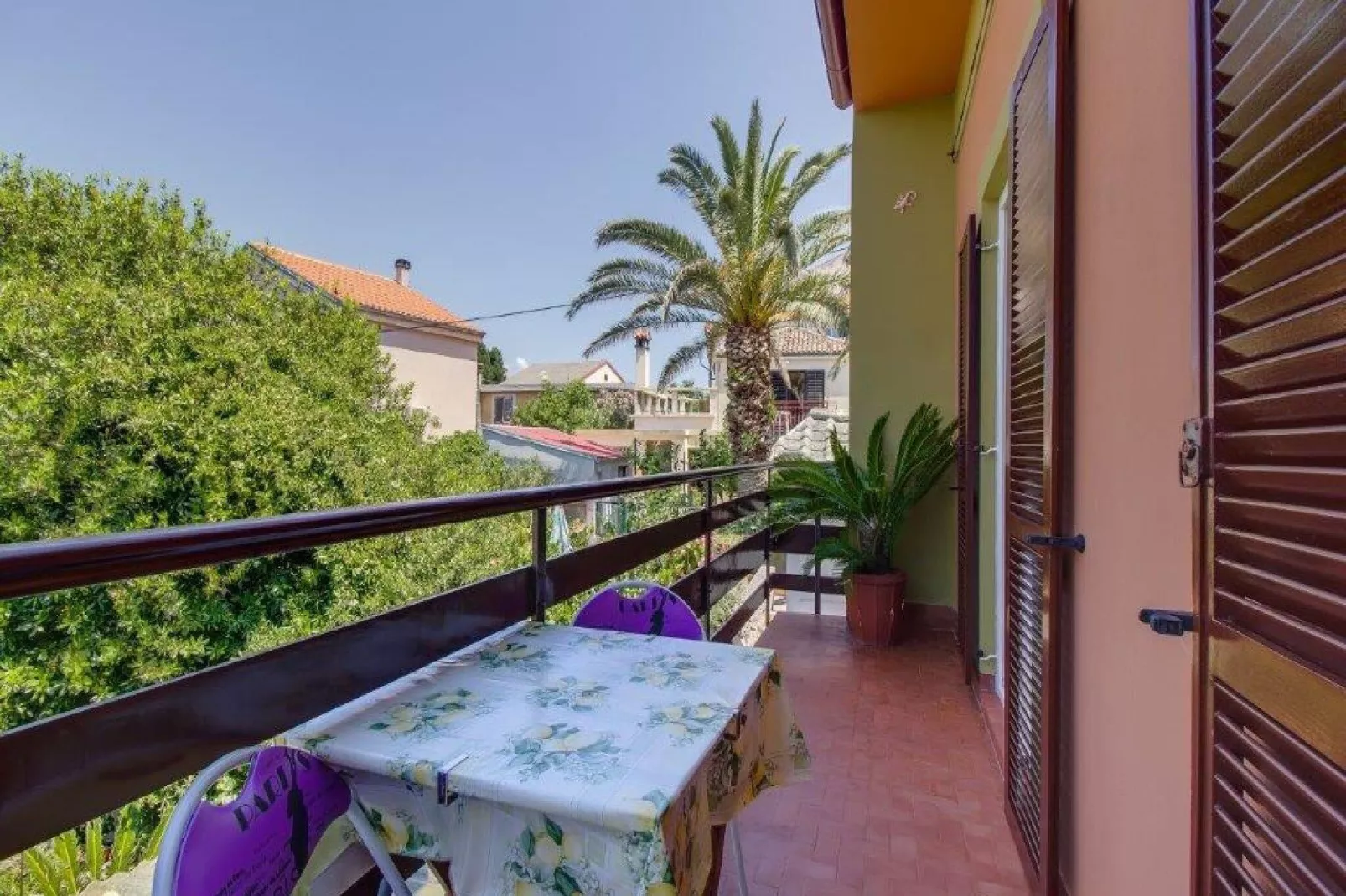 Apartment Blamax - Three Bedroom Apartment with Terrace and Sea View-Terrace balcony