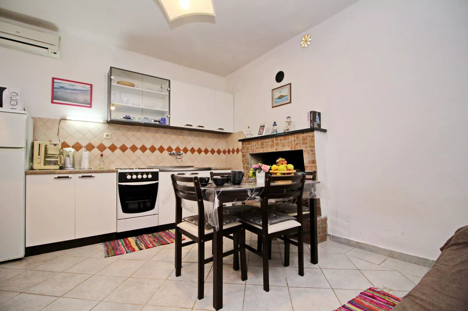 Apartments Sunset - One Bedroom Apartment with Terrace and Sea View ( Donji )-Cuisine