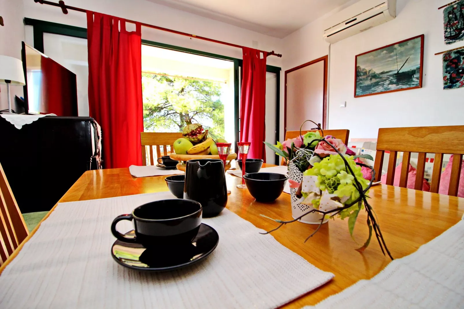 Apartments Sunset - Two Bedroom Apartment with Terrace and Sea View ( Gornji )-Salle à manger