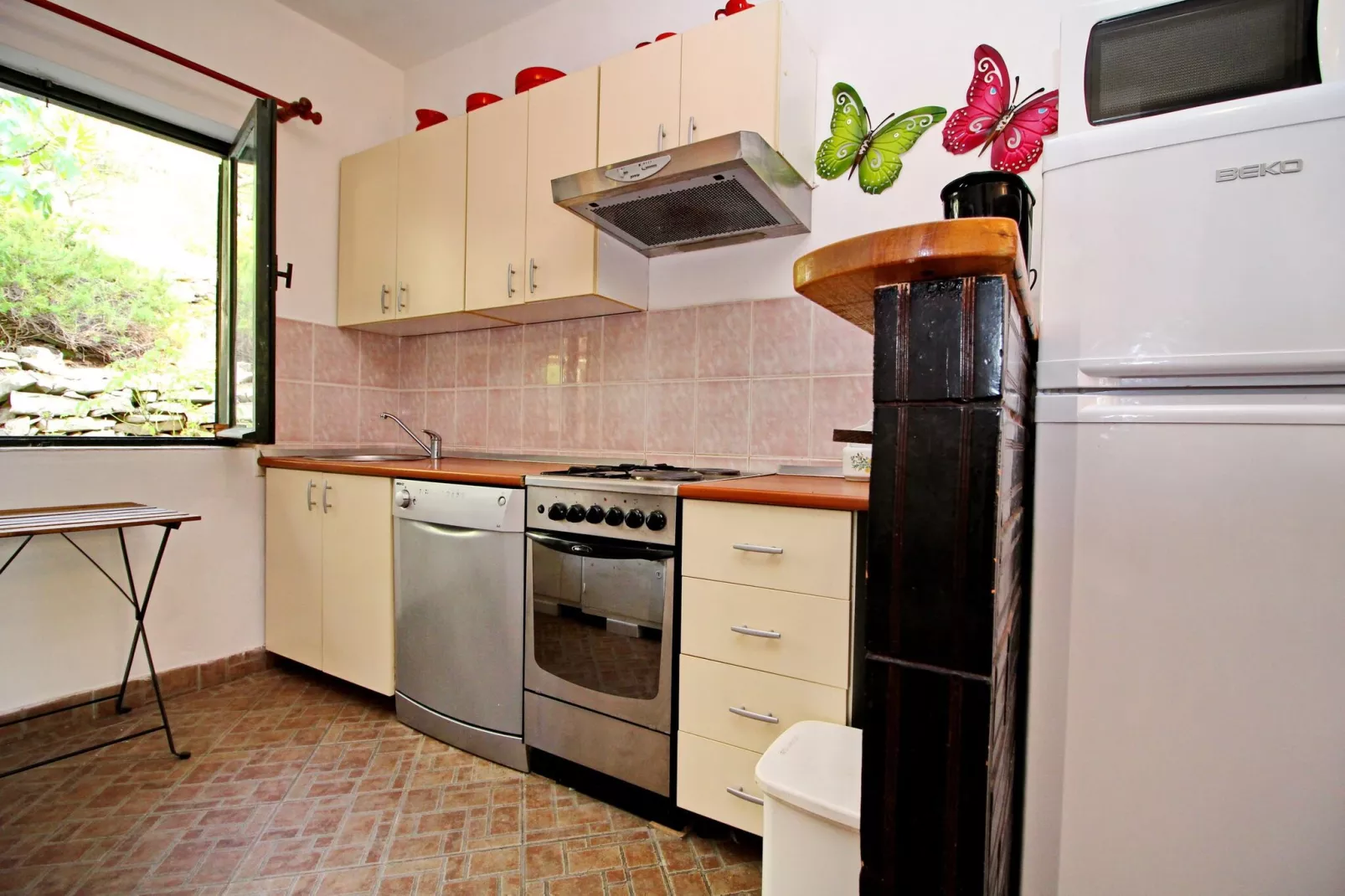 Apartments Sunset - Two Bedroom Apartment with Terrace and Sea View ( Gornji )-Cuisine