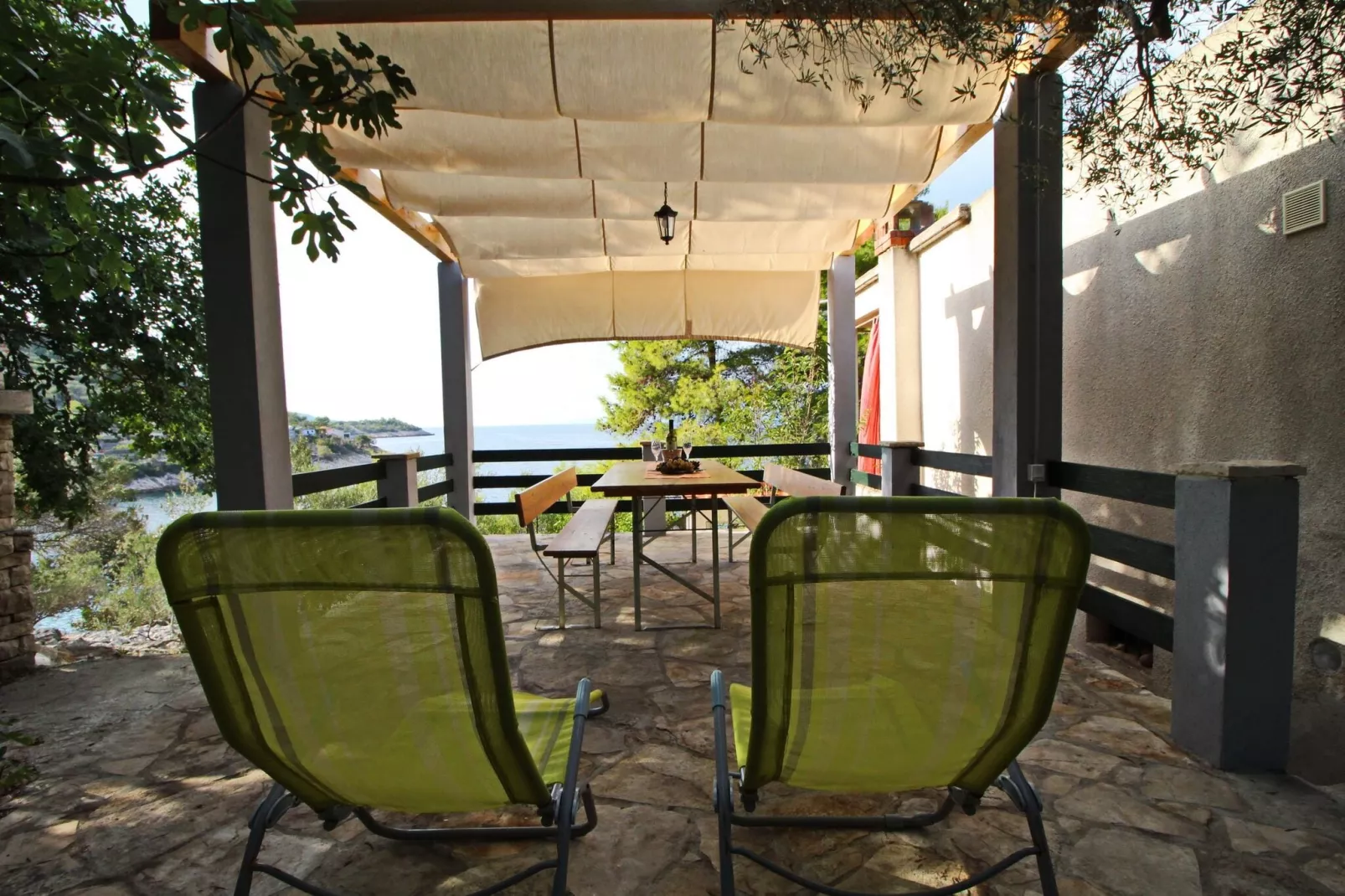 Apartments Sunset - Two Bedroom Apartment with Terrace and Sea View ( Gornji )-Terrasse