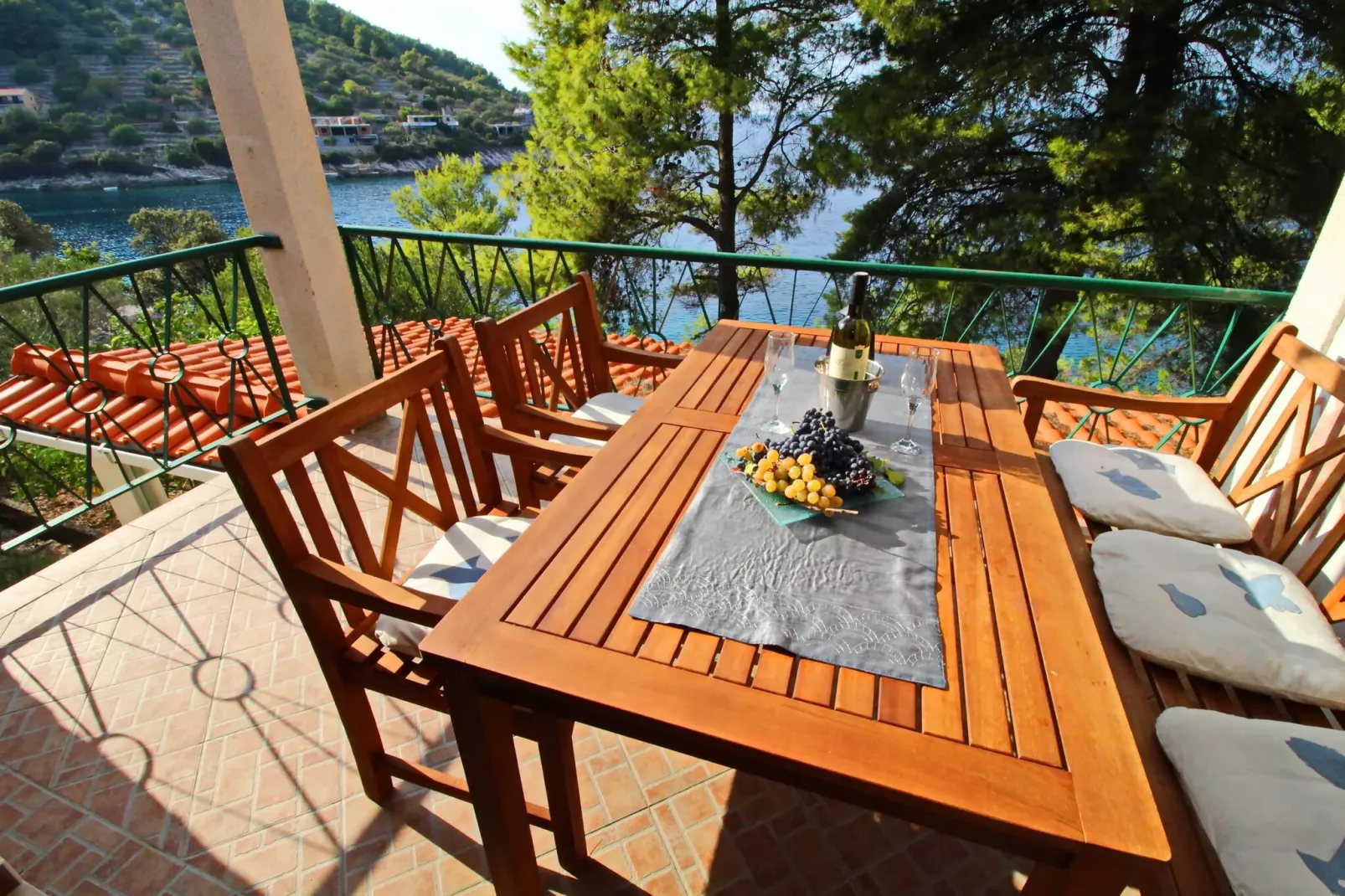 Apartments Sunset - Two Bedroom Apartment with Terrace and Sea View ( Gornji )-Terrasse