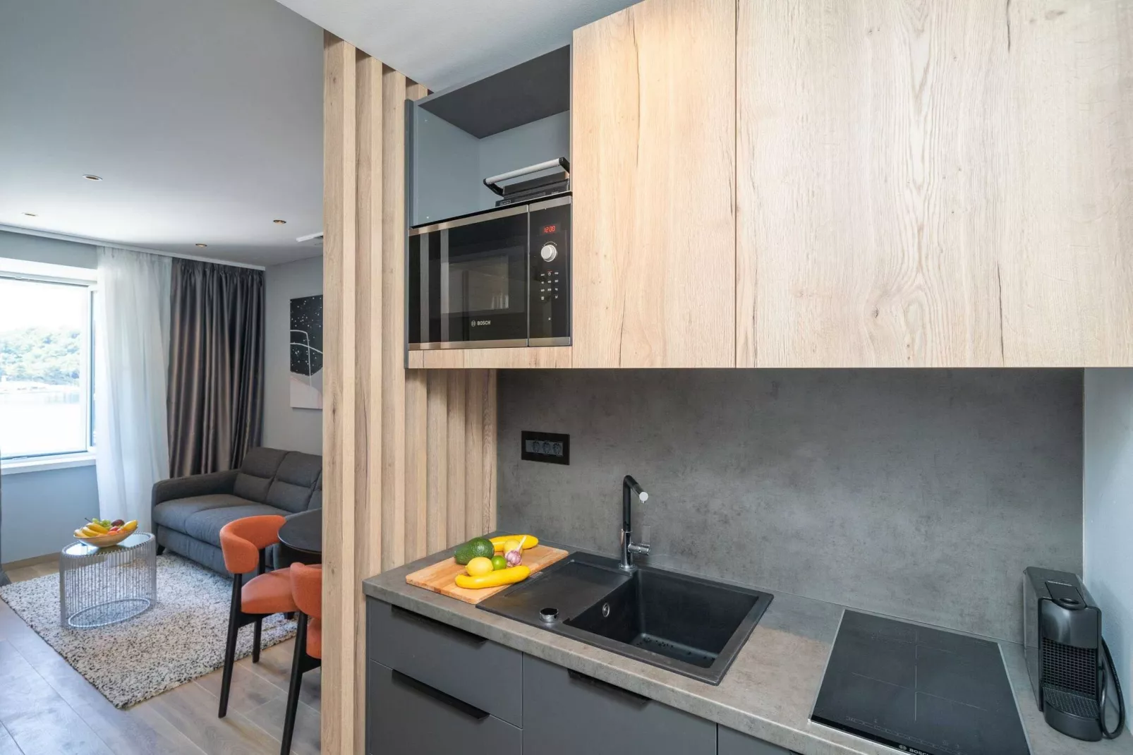 Apartments Villa Royale - Deluxe One Bedroom Apartment with Sea View - 2-Kitchen