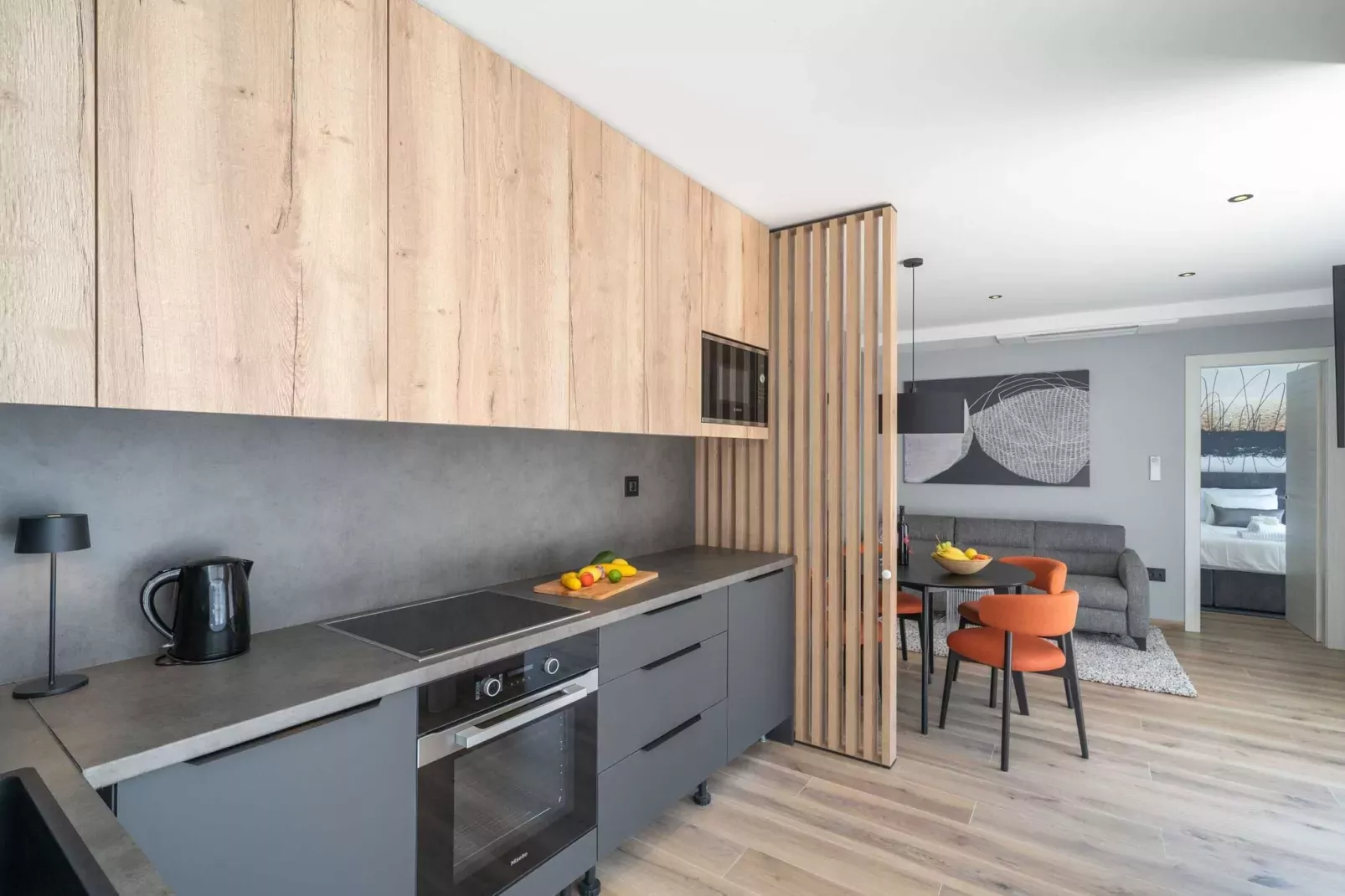 Apartments Villa Royale - Luxury One Bedroom Apartment with Terrace - 5-Küche