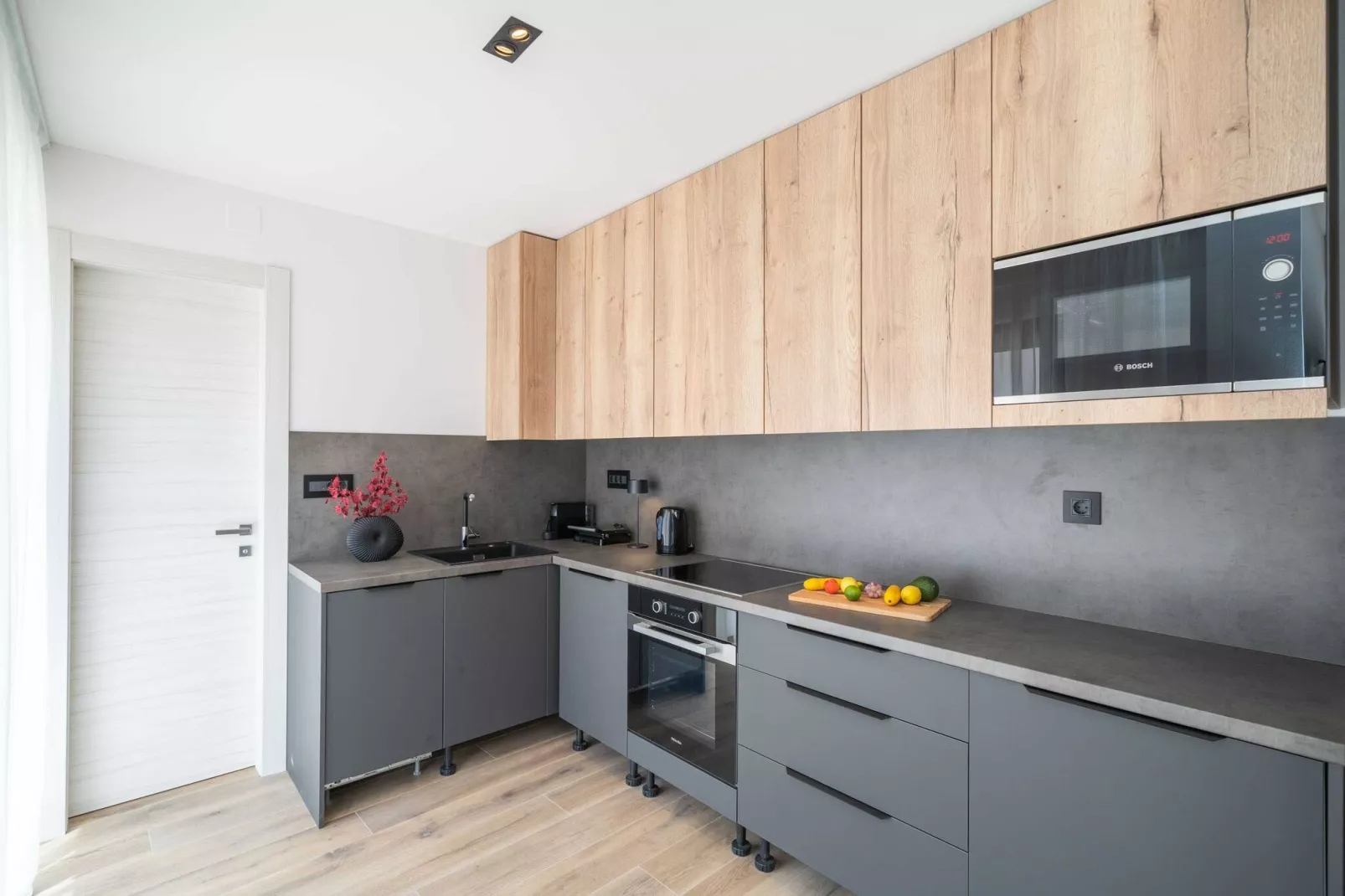 Apartments Villa Royale - Luxury One Bedroom Apartment with Terrace - 5-Küche