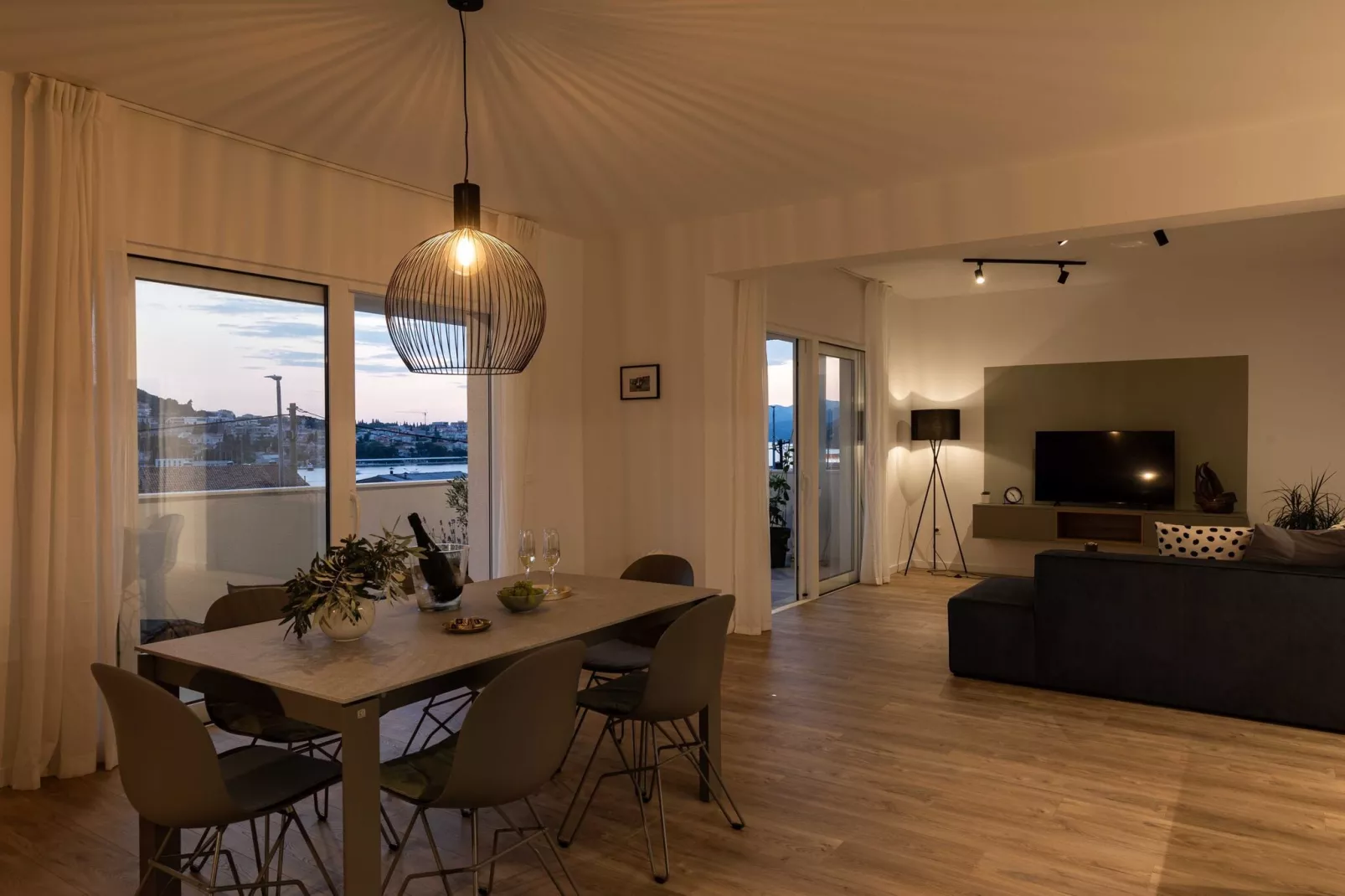 Apartments aMare - Three Bedroom Apartment with Balcony and Sea View - 2-Living room