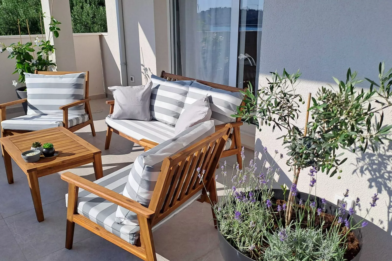 Apartments aMare - Three Bedroom Apartment with Balcony and Sea View - 2-Terrace balcony
