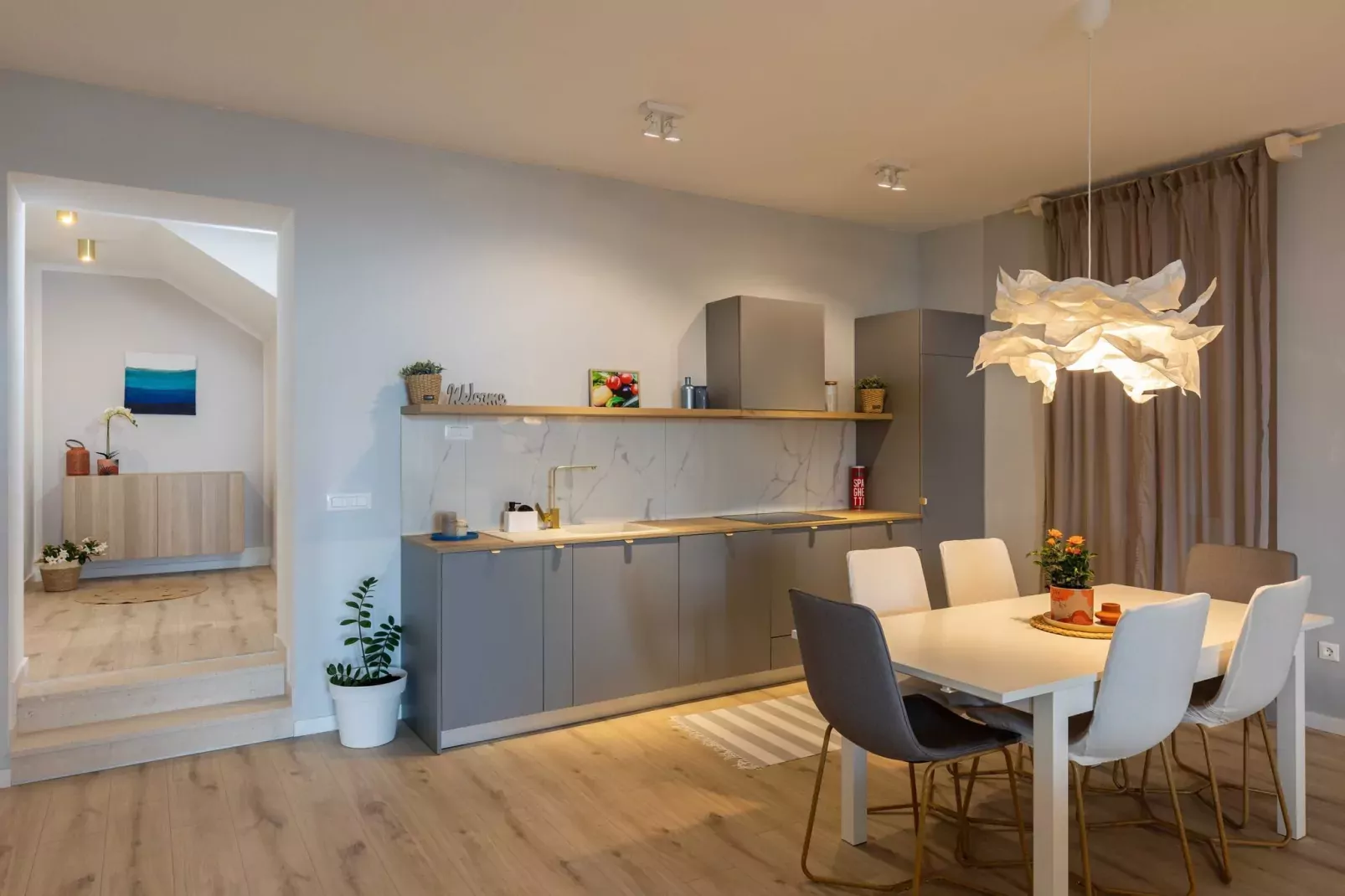 Apartments aMare - Three Bedroom Apartment with Terrace and Jacuzzi- 1-Kitchen