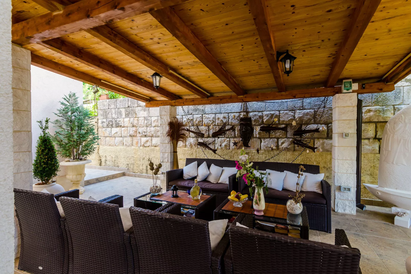 Apartments Villa Aura - Duplex studio with Balcony and shared swimming pool-Terrace