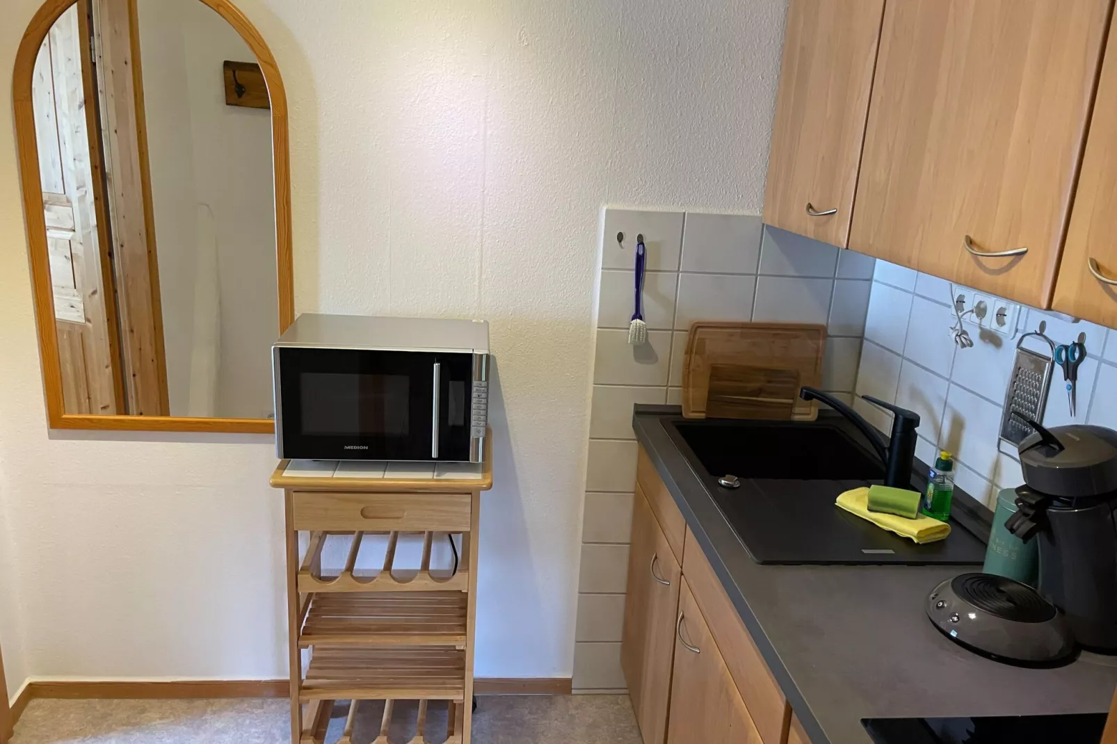 Schoene Wohnung im reetgedachten Bauernhaus-Küche