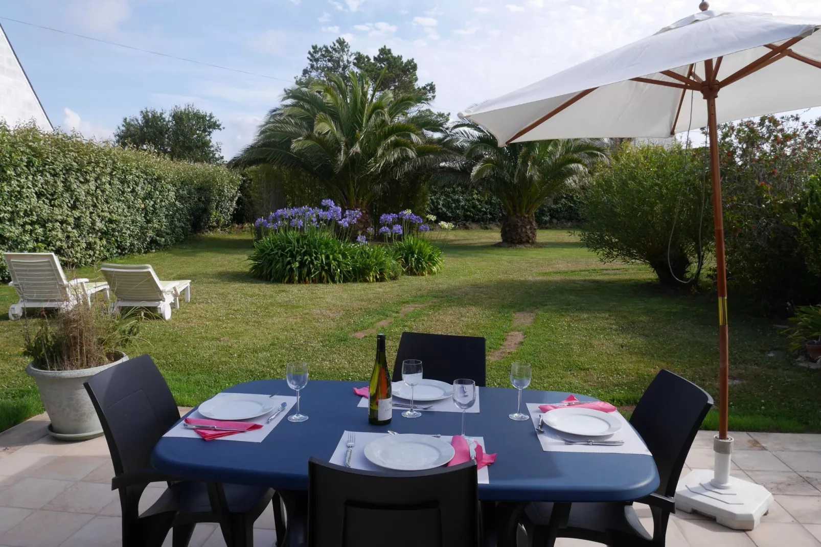 Ferienhaus Plounéour-Brignogan-Plages-Terrasse/Balkon