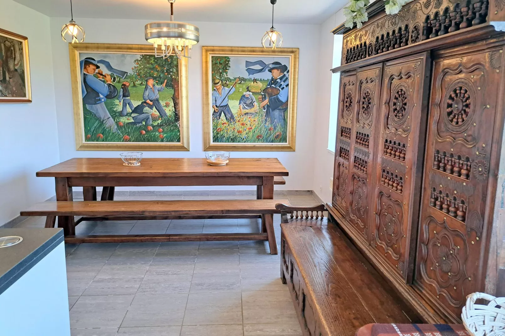 Ferienhaus in Nevez-Esszimmer