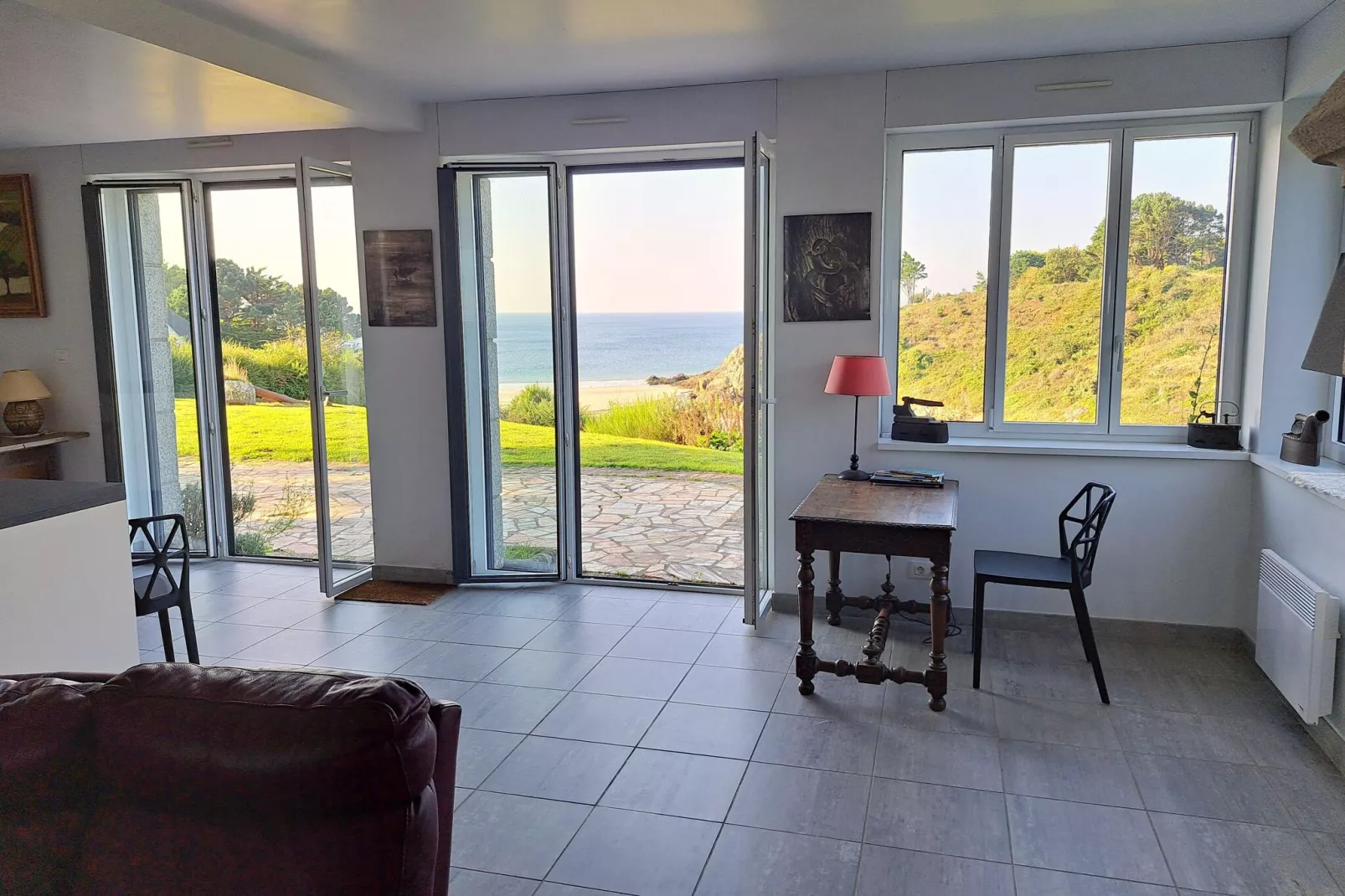 Ferienhaus in Nevez-Aussicht Sommer