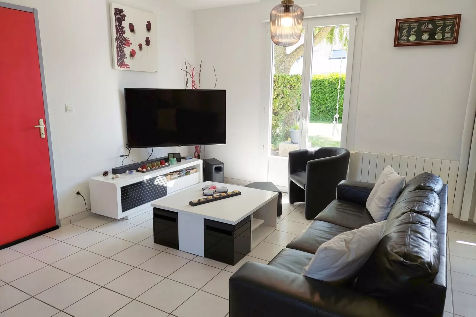 Ebenerdiges Ferienhaus in Strandnähe Santec-Living room