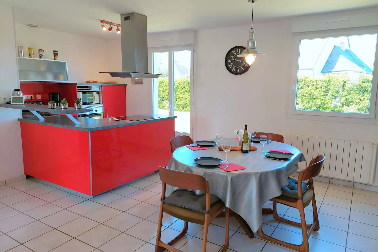 Ebenerdiges Ferienhaus in Strandnähe Santec-Dining room