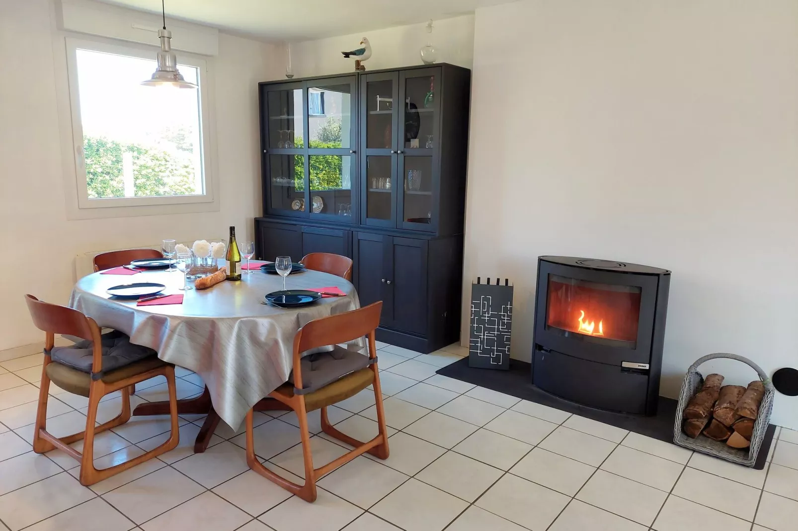 Ebenerdiges Ferienhaus in Strandnähe Santec-Living room