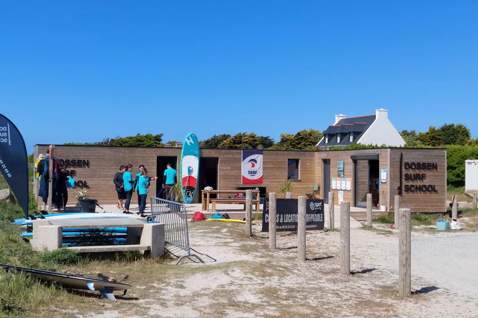 Ebenerdiges Ferienhaus in Strandnähe Santec-Areas summer 5km
