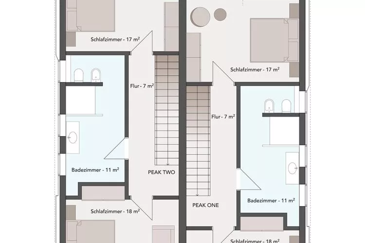 Peak Two-Floor plan