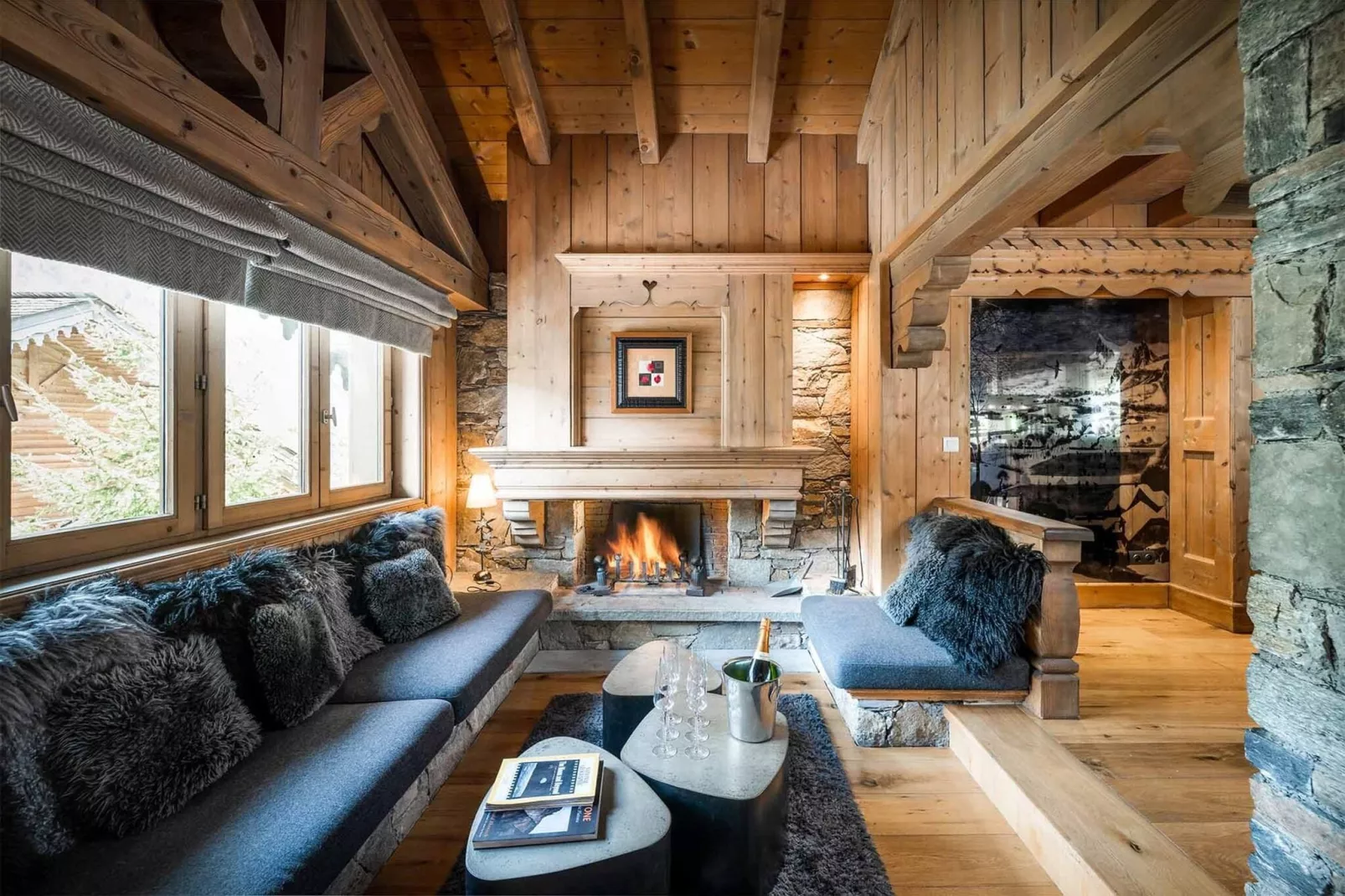 Chalet Mariefleur-Living room