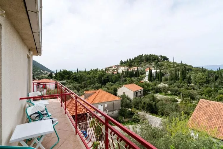 Apartments Villa Nikol - Comfort Two Bedroom Apartment with Sea View (APT 3)-Terrassenbalkon