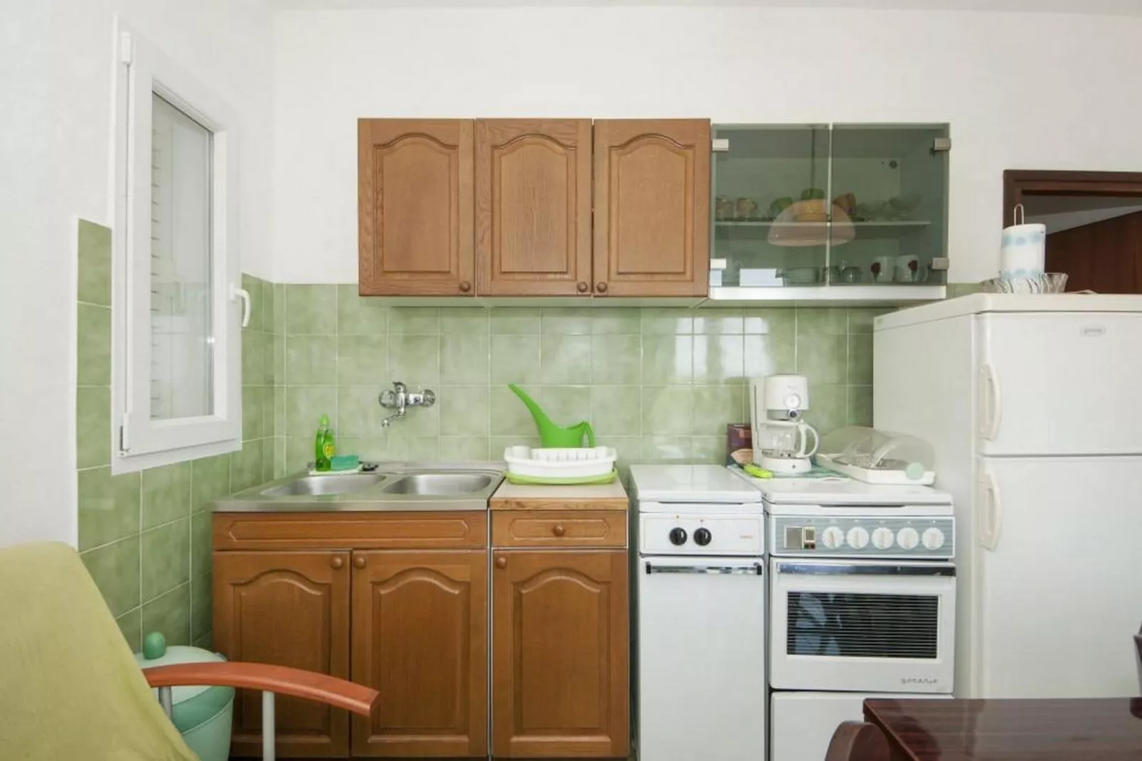Apartments Fortuna - One Bedroom Apartment with Balcony (Green)-Cuisine