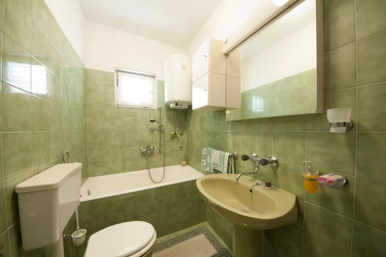 Apartments Fortuna - One Bedroom Apartment with Balcony (Green)-Salle de bain