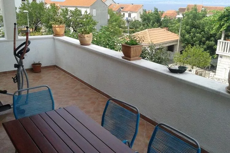 Apartments Magda - Duplex Three Bedroom Apartment with Balcony and Sea View (A1) - (ST)-Terrasse