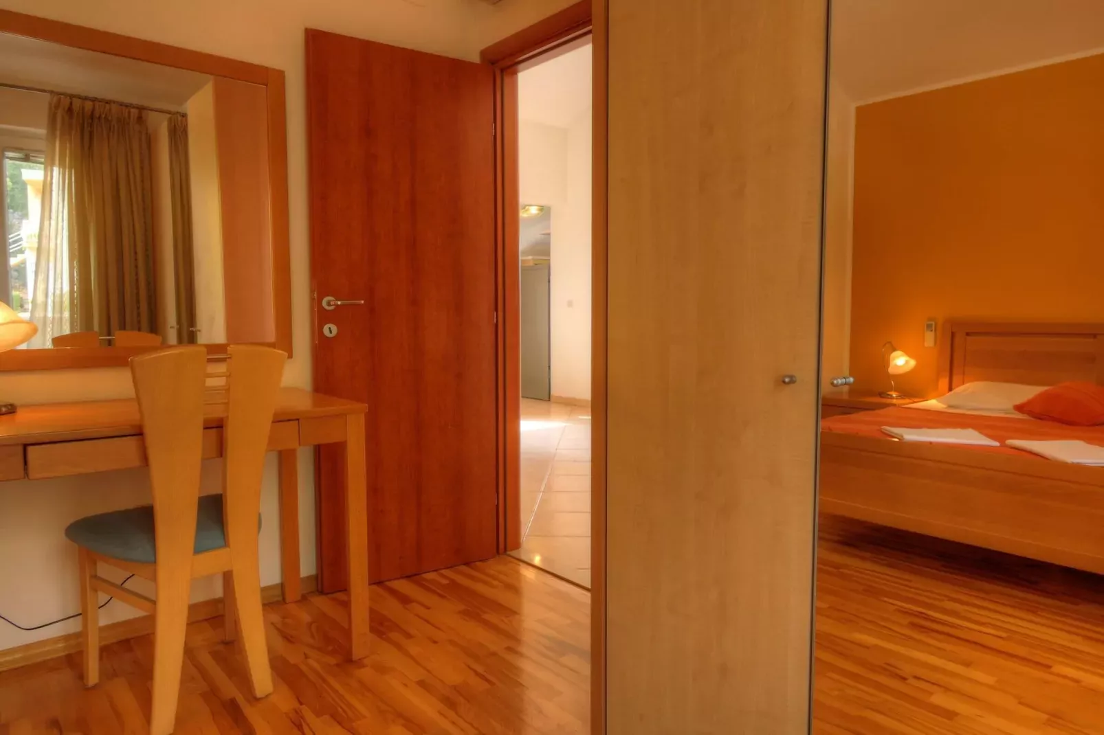 Apartment Villa Molina - One-Bedroom Apartment with Terrace and Sea View-Bedroom