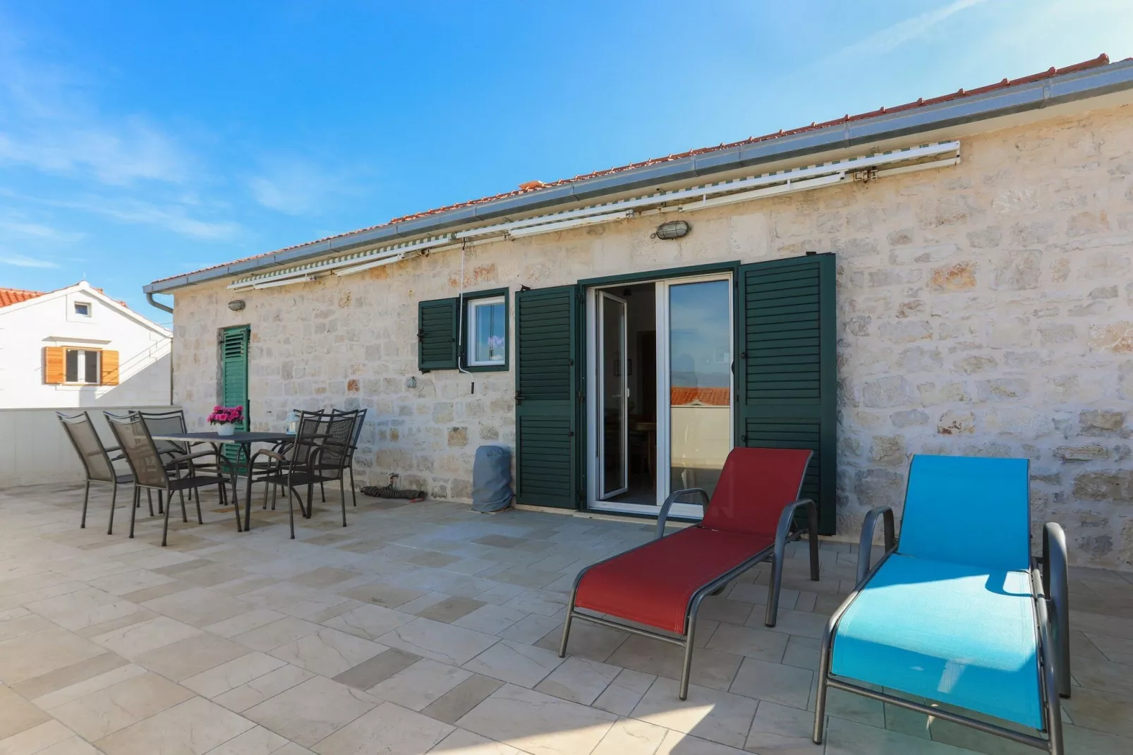 Apartment Perina - Comfort Two Bedroom Apartment with Terrace and Sea View-Terrasse