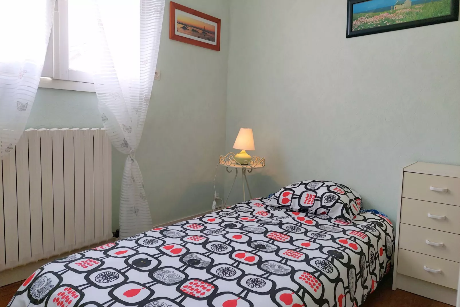 50m vom Sandstrand Ferienhaus Ploudalmézeau-Bedroom