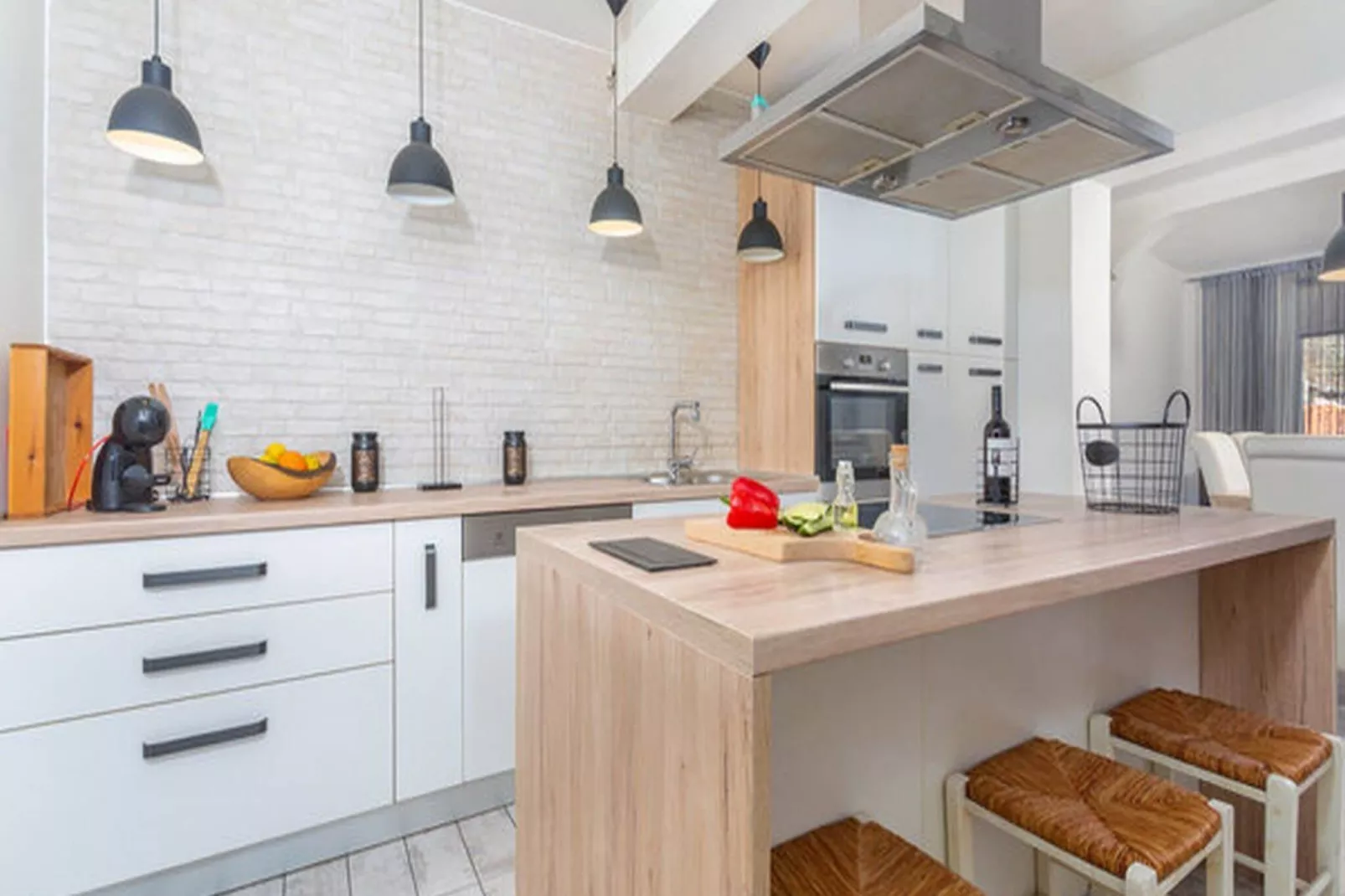 Apartment Brletic - Three Bedroom Apartment with Terrace-Kitchen