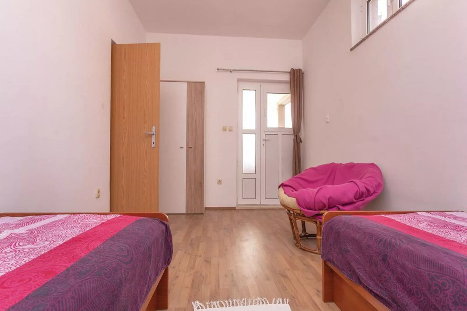 Apartment Niko - Two Bedroom Apartment with Swimming Pool-Bedroom