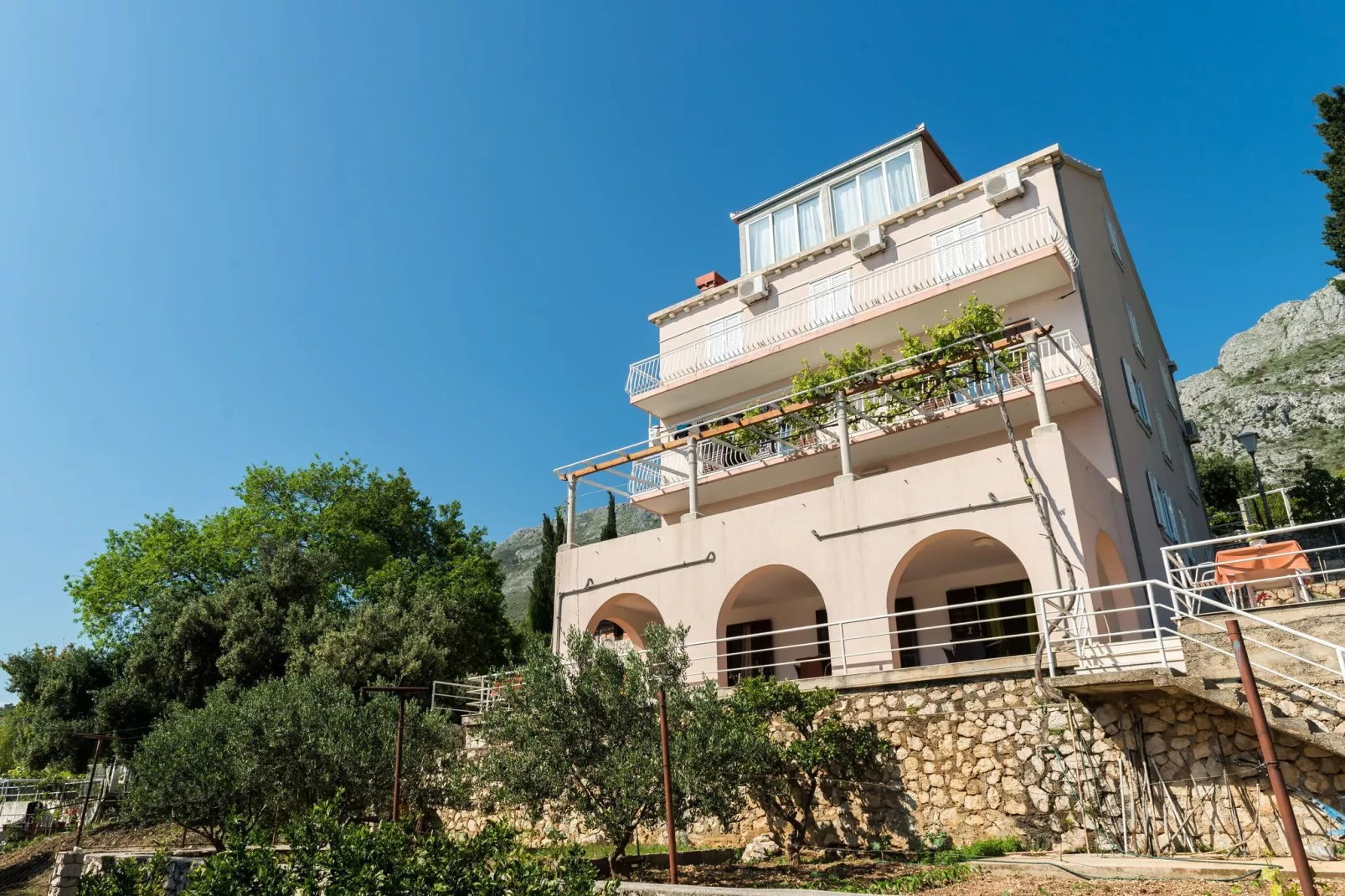 Villa Barbara - Comfort Studio with Terrace and Sea View (br. 1)-Outdoor
