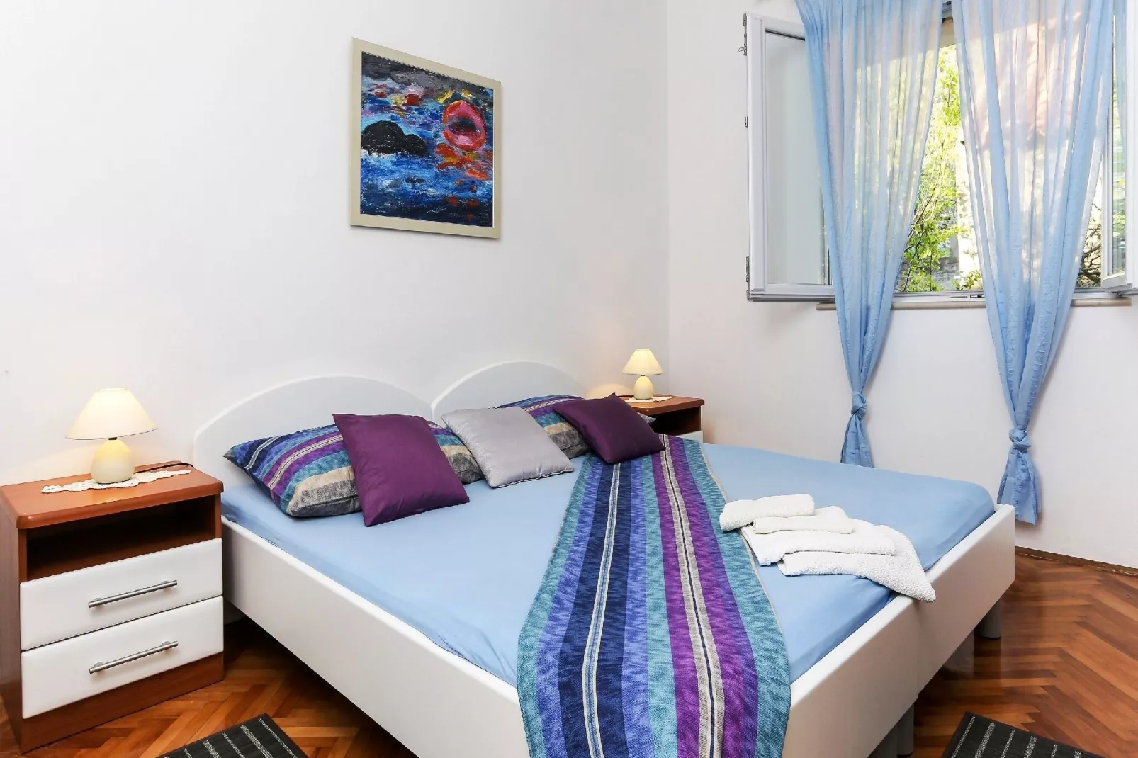 Villa Lina - Five Bedroom Villa with Terrace and Sea View-Schlafzimmer