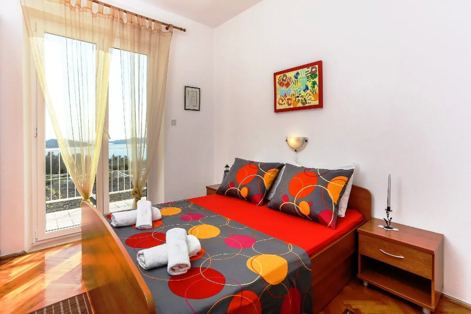 Villa Lina - Five Bedroom Villa with Terrace and Sea View-Schlafzimmer