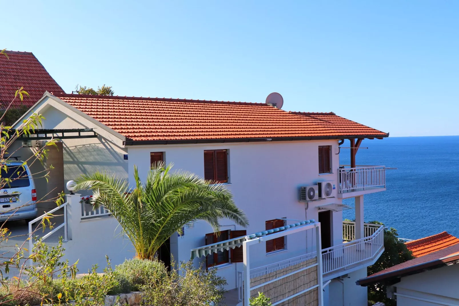 Seaside Apartments Hrkać - Standard One Bedroom Apartment with Terrace and Sea View 2-Outdoor