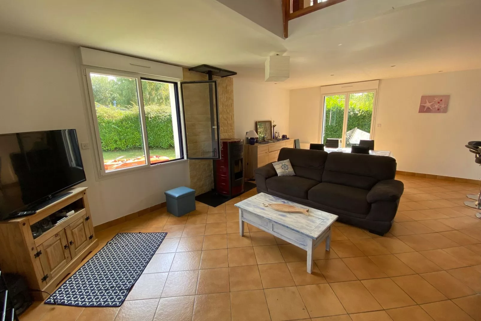 Holiday home Damgan-Kervoyal-Wohnzimmer