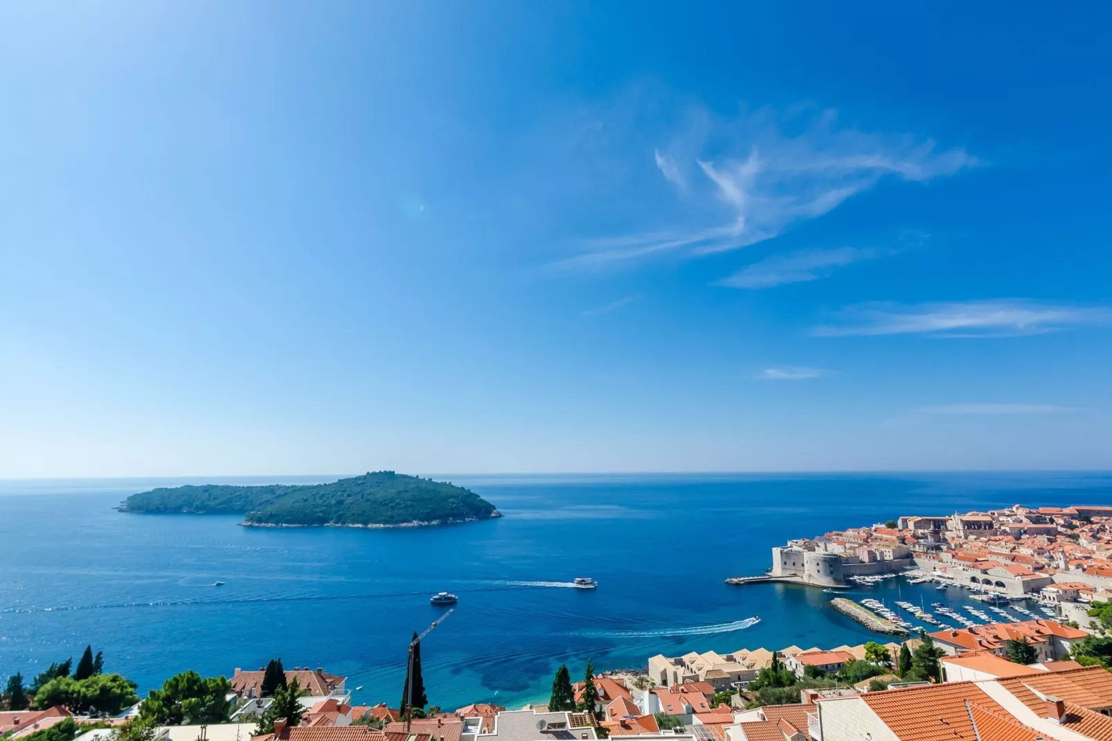 Apartment and Room Cicko - One Bedroom Apartment with Terrace and Sea View (Attic)-View