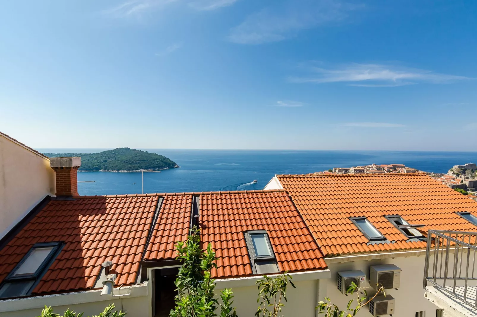 Apartment and Room Cicko - One Bedroom Apartment with Terrace and Sea View (Attic)-View
